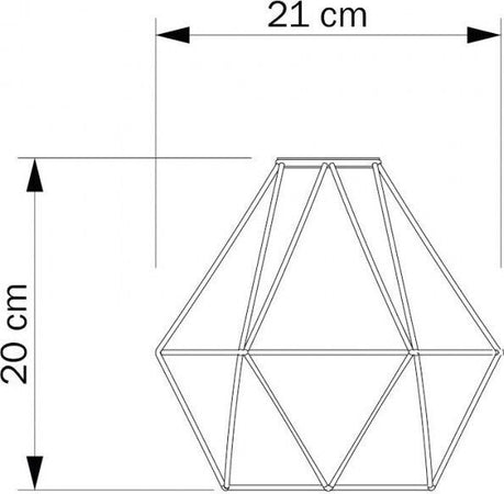 Gabbia paralume diamond in metallo con attacco E27 oro Illuminazione/Illuminazione per interni/Lampadari lampade a sospensione e plafoniere/Lampade a sospensione Led Mall Home - Napoli, Commerciovirtuoso.it