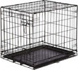 Gabbia-Per-Cani-Cane-In-Metallo-Nero-96-X-84-X-64-Cm-Per-Trasporto-Con-Ruote