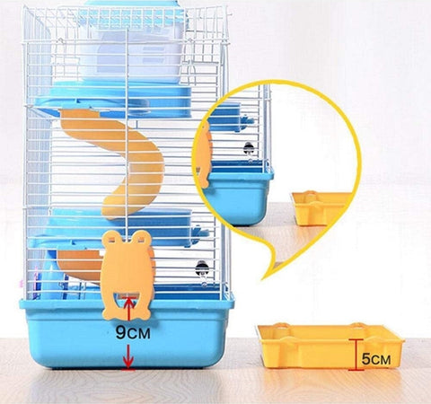 Gabbia Per Criceti Criceto Portatile Casa A Pi? Livelli In Plastica 23x17x45 Cm Prodotti per animali domestici/Piccoli animali/Cucce e habitat/Gabbie Trade Shop italia - Napoli, Commerciovirtuoso.it