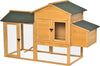 Gabbia-per-Galline-con-Casetta-e-Area-Aperta,-Nido-con-Tetto-Apribile-e-Rete-Metallica,-Pollaio-in-Legno-Giallo,-168x75x103cm-JD7D51-191LD7