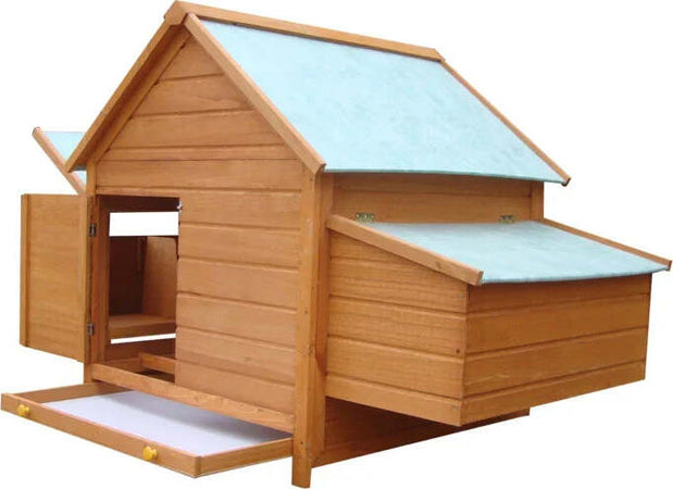Gabbia-per-Galline-in-Legno-con-Tetto-Impermeabile,-Pollaio-Prefabbricato-da-Esterno,-160x98.5x107cm-NB8D51-014NB8