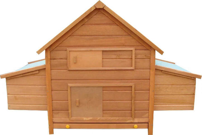 Gabbia-per-Galline-in-Legno-con-Tetto-Impermeabile,-Pollaio-Prefabbricato-da-Esterno,-160x98.5x107cm-NB8D51-014NB8