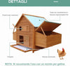 Gabbia-per-Galline-in-Legno-con-Tetto-Impermeabile,-Pollaio-Prefabbricato-da-Esterno,-160x98.5x107cm-NB8D51-014NB8