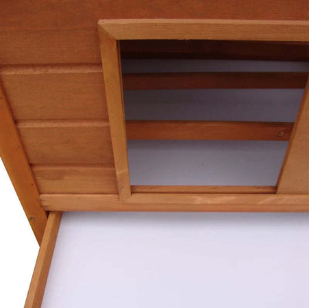 Gabbia-per-Galline-in-Legno-con-Tetto-Impermeabile,-Pollaio-Prefabbricato-da-Esterno,-160x98.5x107cm-NB8D51-014NB8