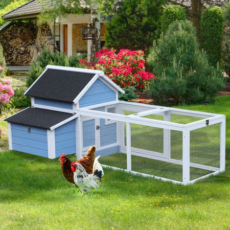 Gabbia-per-Galline-Ovaiole-con-Zona-Corsa-e-Vassoio-di-Nidificazione-Rimovibile,-Pollaio-da-Giardino-in-Legno-con-Tetto-Impermeabile,-180x91x79-cm-WD7D51-107WD7