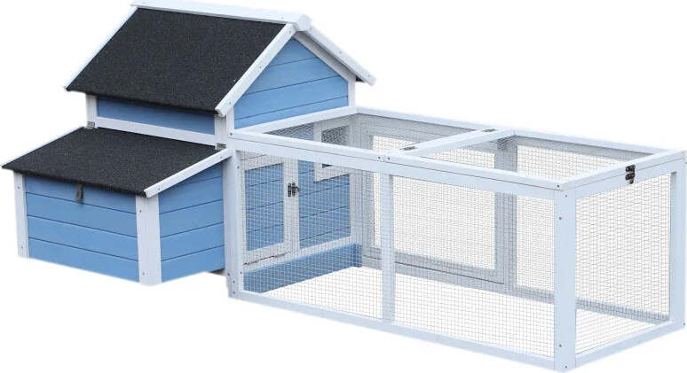 Gabbia-per-Galline-Ovaiole-con-Zona-Corsa-e-Vassoio-di-Nidificazione-Rimovibile,-Pollaio-da-Giardino-in-Legno-con-Tetto-Impermeabile,-180x91x79-cm-WD7D51-107WD7