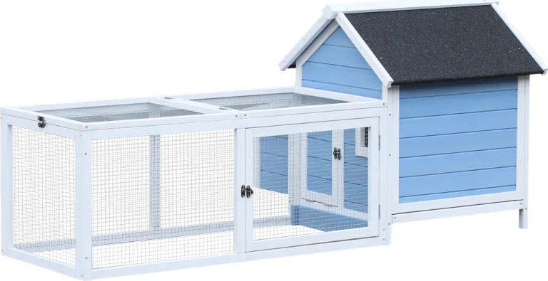Gabbia-per-Galline-Ovaiole-con-Zona-Corsa-e-Vassoio-di-Nidificazione-Rimovibile,-Pollaio-da-Giardino-in-Legno-con-Tetto-Impermeabile,-180x91x79-cm-WD7D51-107WD7
