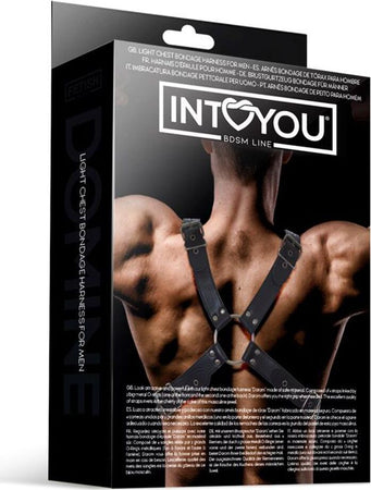 Gabbia per Torace con O-Ring Bondage Intoyou Bdsm Line Darom Pettorale Maschile Bondage In Pelle Vegan Salute e cura della persona/Erotismo e contraccezione/Bondage/Cinghie Kondorama - Martinsicuro, Commerciovirtuoso.it