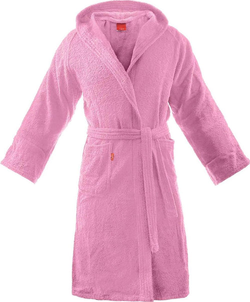 Gabel-Accappatoio-Unisex-Tinta-Unita-con-Cappuccio-e-Cintura-100%-Cotone-380-gr