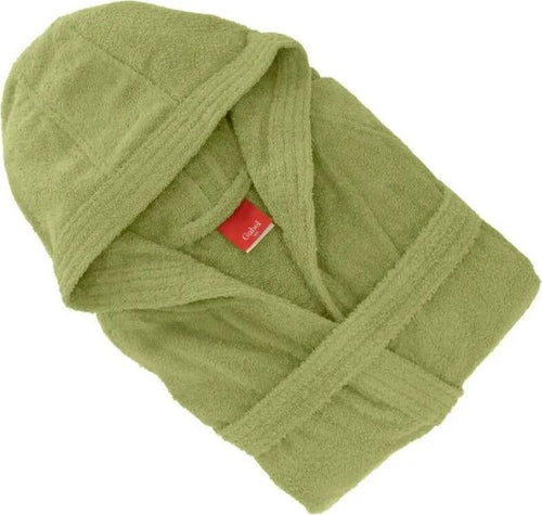 Gabel-Accappatoio-Unisex-Tinta-Unita-con-Cappuccio-e-Cintura-100%-Cotone-380-gr