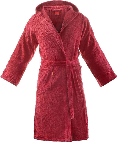 Gabel-Accappatoio-Unisex-Tinta-Unita-con-Cappuccio-e-Cintura-100%-Cotone-380-gr