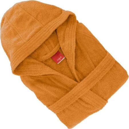 Gabel-Accappatoio-Unisex-Tinta-Unita-con-Cappuccio-e-Cintura-100%-Cotone-380-gr