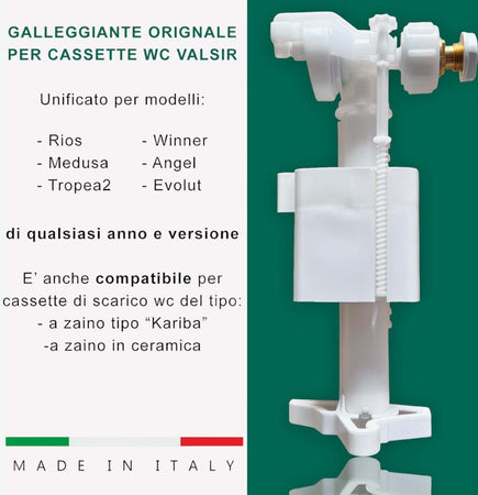 Galleggiante-Cassetta-Wc-Valsir-Originale,-per-modelli-Rios-Medusa-Tropea2-Winner-di-qualsiasi-anno