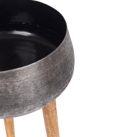 Portavaso decorativo "Varanasi" natalizio in legno di mango Set 3