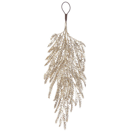 Rametto decorativo "Peggy" color Champagne in polietilene per interni ed esterni