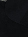 Calze donna Gallo sneakers nere in cotone leggero tinta unita con logo a contrasto dettaglio