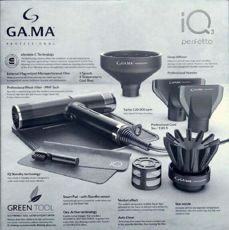 Gama-professional-phon-iq3-perfetto,-asciugacapelli-professionale-compatto,-leggerissimo-ed-ergonomico