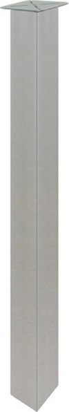 GAMBA-QUADRA-CON-PIASTRA-FISSA-L50X50MM-H710-GRIGIA