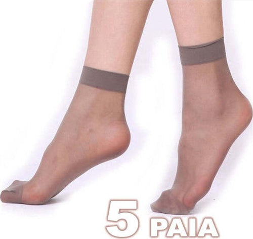Gambaletto-Corto-Calzini-Velati-20-Den-Nudo-Beige-Calzino-Collant-Calze-Calza