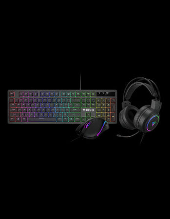 GAMDIAS KIT TAST + MOUSE + CUFFIE POSEIDON E2 3-IN-1 TAST MEMBRANA MOUSE OT