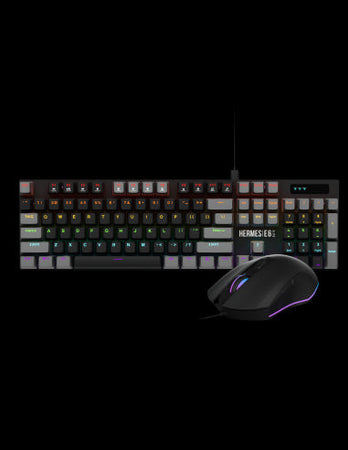 GAMDIAS KIT TAST + MOUSE HERMES E6 ELITE TAST MECCANICA E MOUSE OTTICO