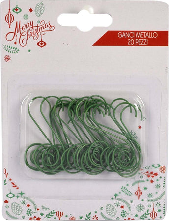Ganci per palline per albero di Natale in metallo, confezione da 20 pezzi 4 cm Casa e cucina/Decorazioni per interni/Addobbi e decorazioni per ricorrenze/Decorazioni natalizie/Addobbi e decorazioni/Palle e palline MagiediNatale.it - Altamura, Commerciovirtuoso.it