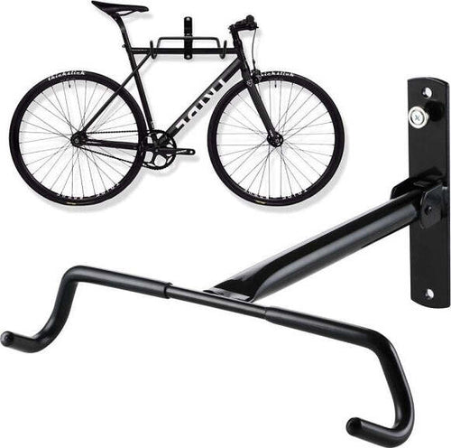 Ganci-Porta-Bicicletta-Bici-Da-Muro-Supporto-Bike-Pieghevole-31cm-In-Acciaio