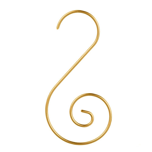 Ganci per palline per albero di Natale in metallo, confezione da 40 pezzi 4 cm