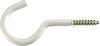 GANCIO-BIANCO-CON-VITE-PER-LEGNO,-PLASTIFICATO-4,8x65mm-CONF.-2-PZ