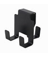 Gancio Bifacciale Per Porta Box Doccia 3 Ganci Accappatoio Telo Bagno Nero 87772