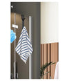 Gancio Doppio Per Porta Box Doccia Appendere Asciugamani Bagno 4x18cm Nero 87771