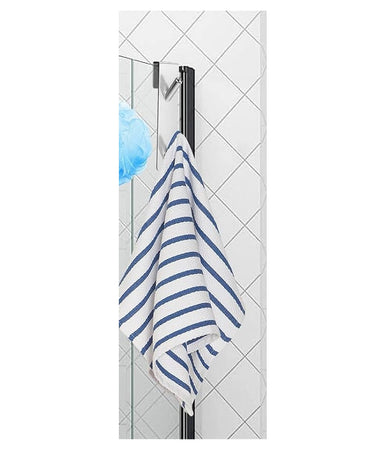 Gancio Doppio Per Porta Box Doccia Per Appendere Asciugamani Bagno 4x18 Cm 87766
