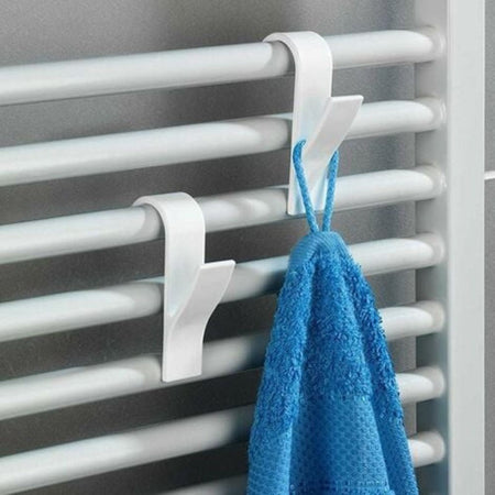 Gancio per asciugamani 4 pezzi colore bianco