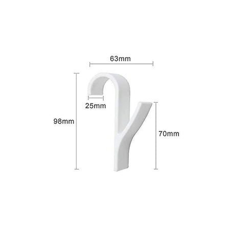 Gancio per asciugamani 4 pezzi colore bianco