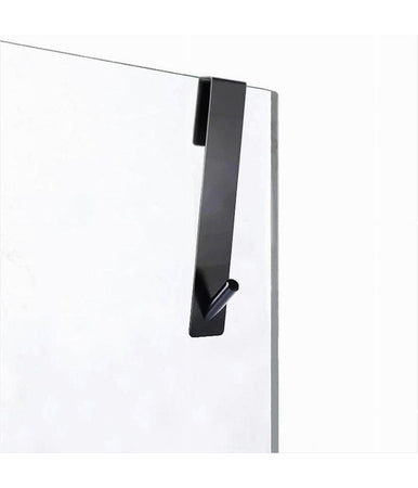 Gancio Per Box Doccia Appendi Asciugamano Accappatoio Bagno 4x13.5 Cm Nero 87769