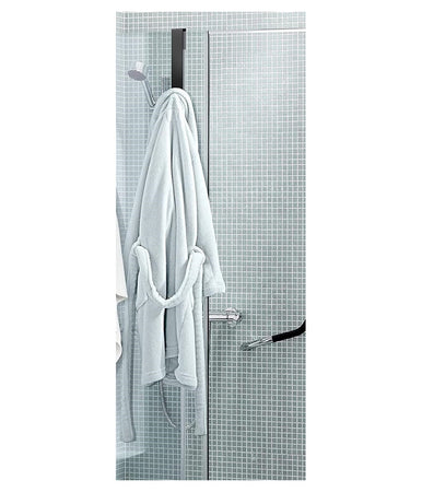 Gancio Per Box Doccia Appendi Asciugamano Accappatoio Bagno 4x13.5 Cm Nero 87769