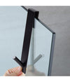 Gancio Per Box Doccia Appendi Asciugamano Accappatoio Bagno 4x13.5 Cm Nero 87769