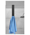 Gancio Per Box Doccia Appendi Asciugamano Accappatoio Bagno 4x13.5 Cm Nero 87769