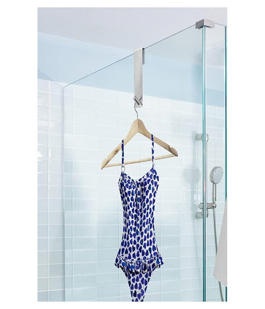 Gancio Per Porta Box Doccia Appendi Asciugamano Accappatoio Bagno 4 X 18cm 87765