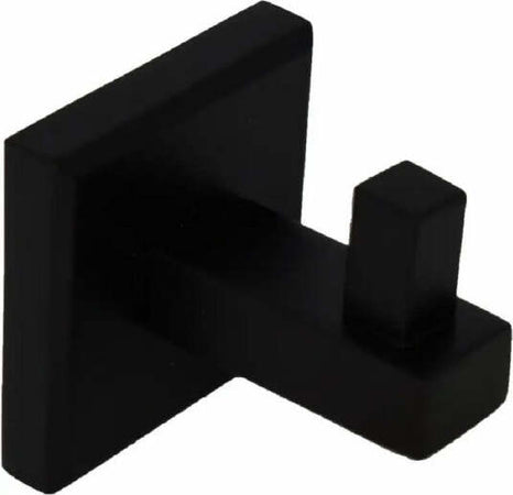 Gancio-Quadro-Appendi-Abito-A-Parete-Singolo-Acciaio-Colore-Nero-Opaco-Nk109-Mm
