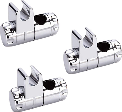 Gancio Supporto Doccia 3 pz Cromato per Aste Saliscendi Scorrevole Fai da te/Attrezzature per cucine e bagni/Attrezzature per bagni/Docce e componenti doccia/Sistemi saliscendi per vasche da bagno e docce Ogomondo - Martina Franca, Commerciovirtuoso.it
