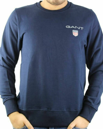 Gant Felpa Uomo Maniche Lunghe Felpa a Girocollo 85%Cotone Vestibilità regular Felpa Gant Euforia - Bronte, Commerciovirtuoso.it