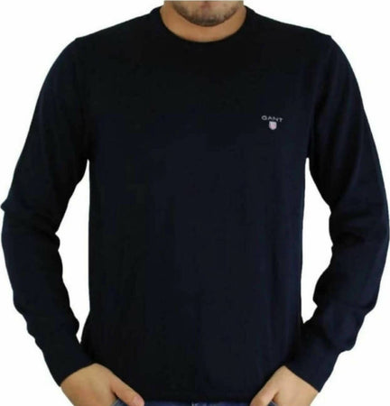 Gant Maglione Uomo Girocollo 100% Premium Cotton Regular Fit Maniche Lunghe Moda/Uomo/Abbigliamento/Maglioni e cardigan/Maglioni Euforia - Bronte, Commerciovirtuoso.it