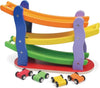 Garage-3-Livelli-Scivolo-Parcheggio-Pista-Macchinine-Giocattolo-In-Legno-Bambini
