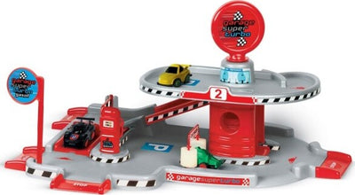 Garage-Gioco-Per-Bambini-Piano-Livello-Superiore-Con-Distributore-Auto