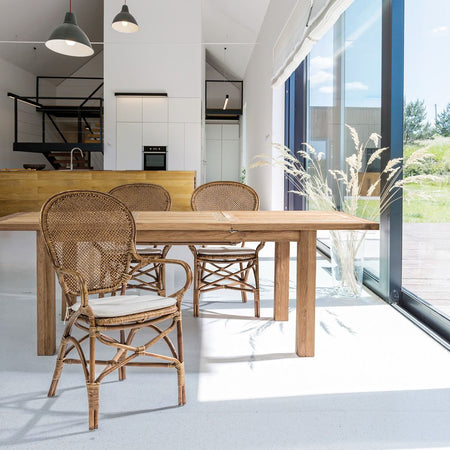 Tavolo allungabile "Bounty" in legno di Teak Riciclato da giardino 160/220 x 95 cm