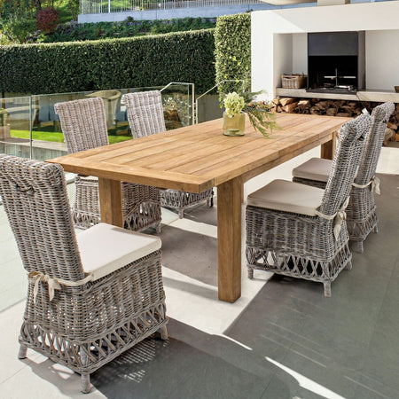 Tavolo allungabile "Bounty" in legno di Teak Riciclato da giardino 160/220 x 95 cm
