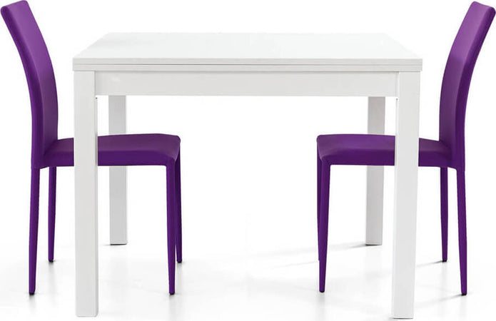 GARRETT---tavolo-da-pranzo-moderno-allungabile-a-libro-frassinato-90x90/180-Bianco-Milani-Home