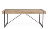 Tavolo Garrett rettangolare, con gambe, piano in legno di abete, stile industriale