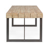 Tavolo Garrett rettangolare, con gambe, piano in legno di abete, stile industriale